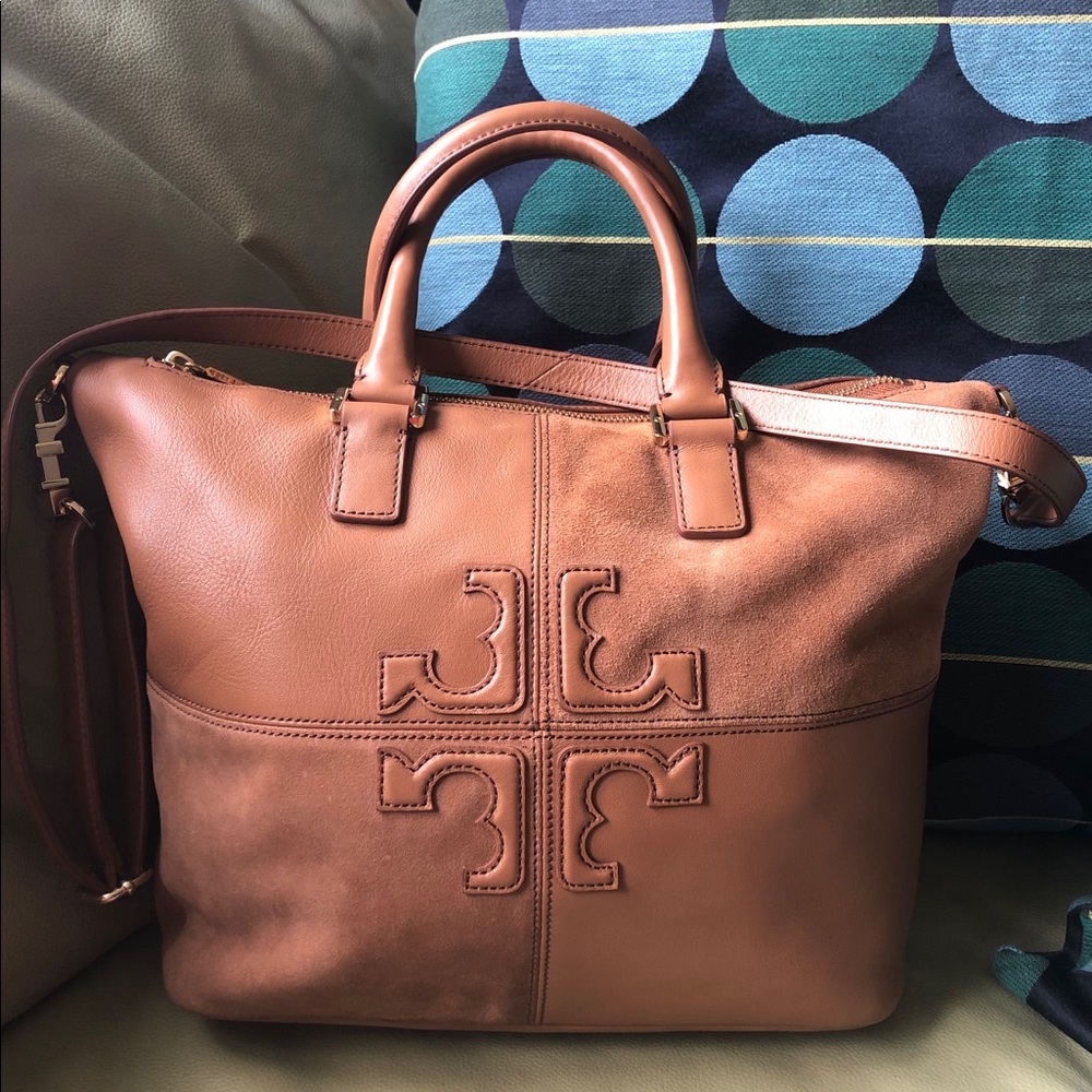 Tory Burch Leather & Suede Tote